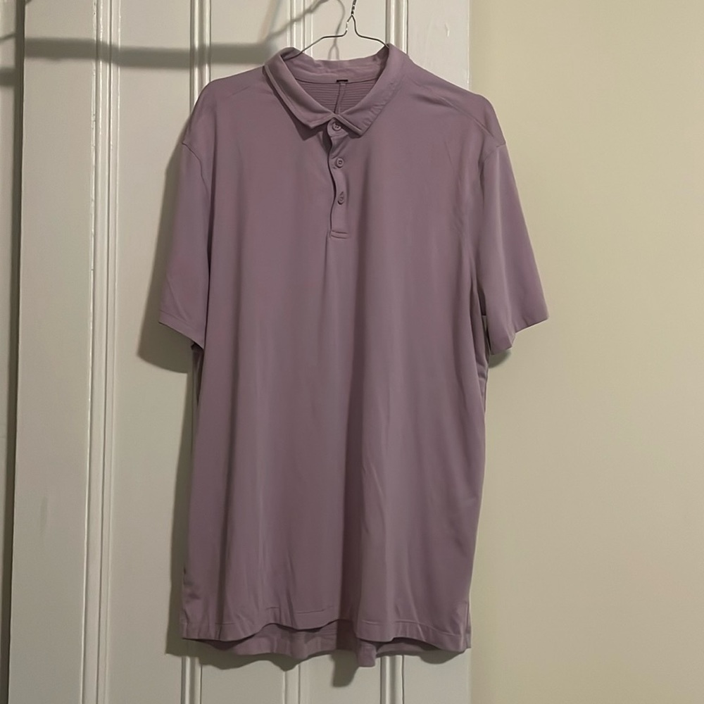 Lululemon Evolution Short Sleeve Polo Shirt *pique* - XL - Dusty Rose